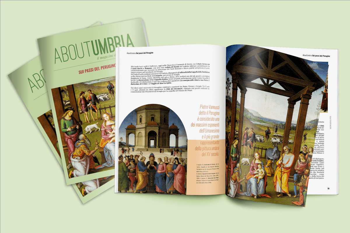 The new issue of AboutUmbria dedicated to Perugino is online