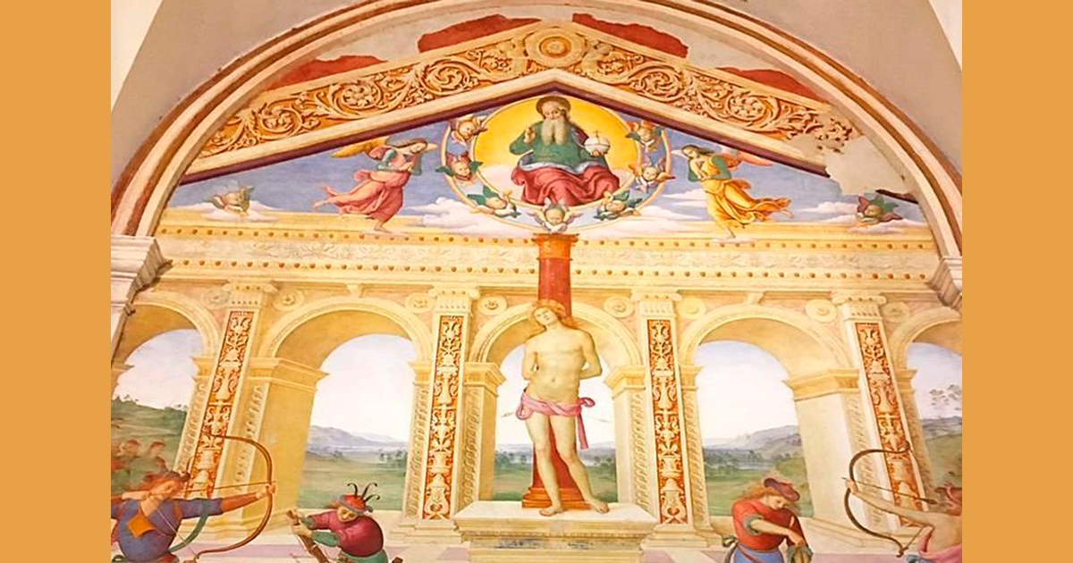 La Chiesa di San Sebastiano chiusa al pubblico per riprese video e lavori..