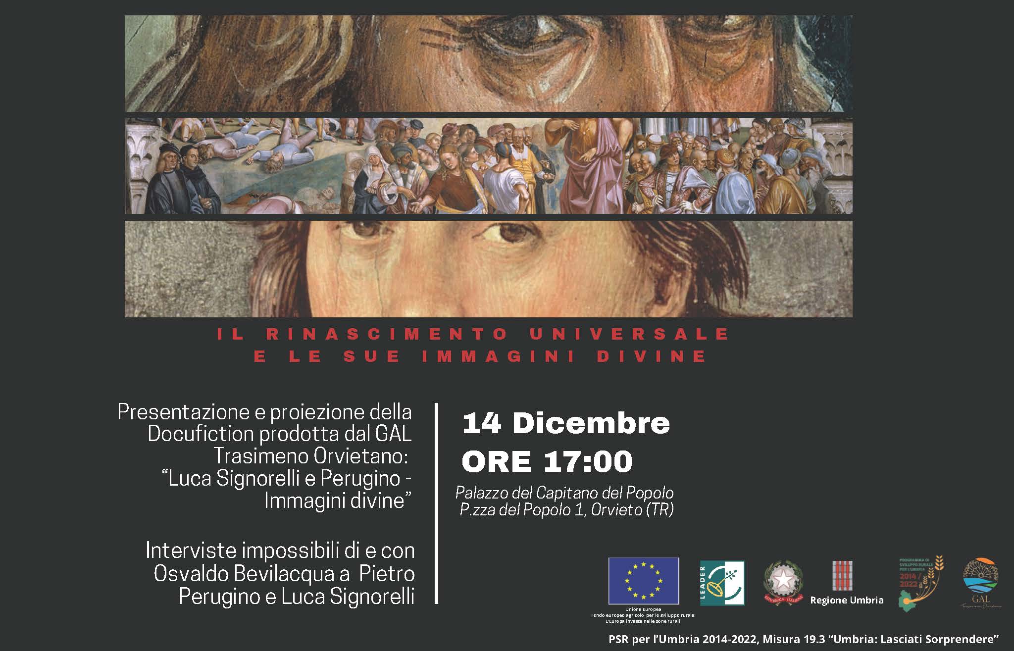 “Luca Signorelli e Perugino – Immagini divine”: presentazione e proiezione della docufiction prodotta dal GAL Trasimeno-Orvietano