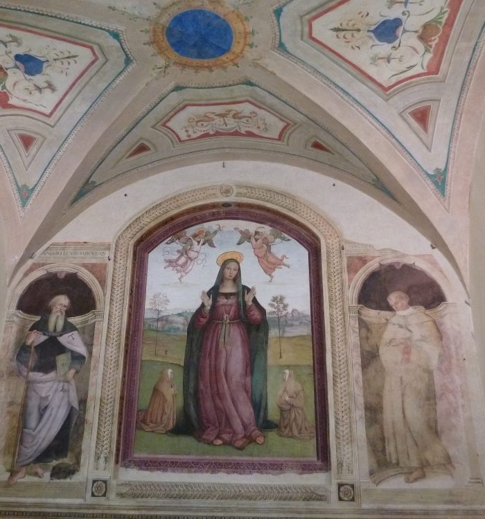 Madonna delle Grazie between Saints Antonio Abate and Antonio da Padova or Madonna delle Grazie between two patrons
